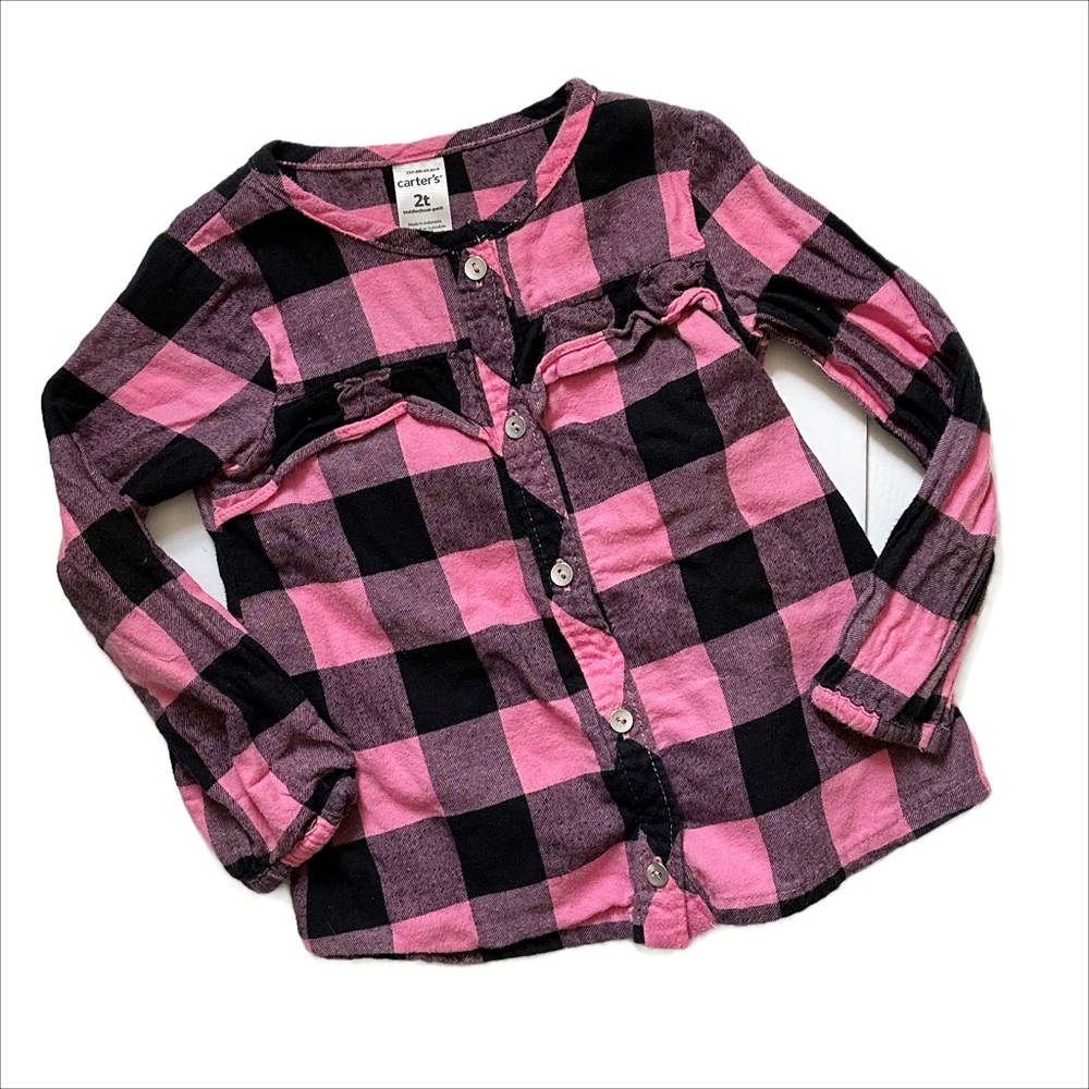Carter’s Pink & Black Flannel